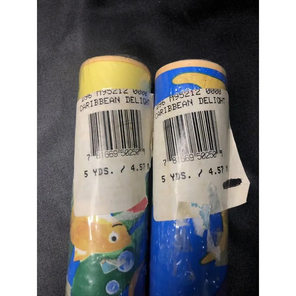 Caribbean Delight Ocean Tropical Fish Border Wallpaper 2 Rolls 5yds = 30 Feet